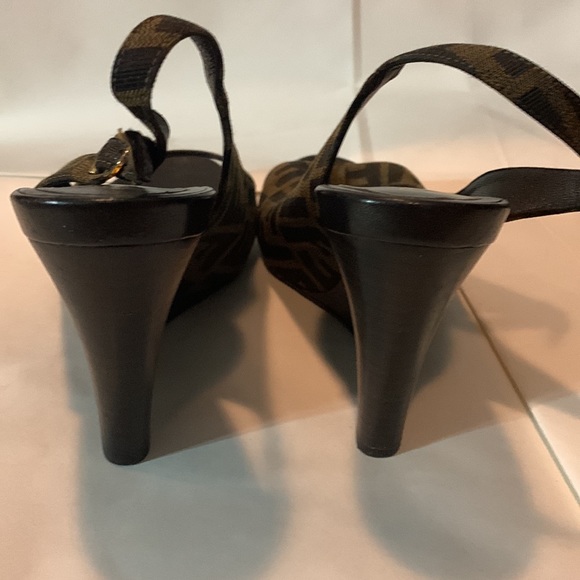 COPY - Fendi wedge open toe sandals - Picture 4 of 7